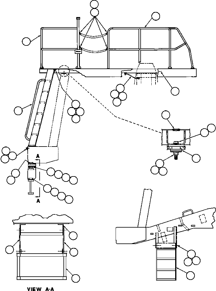 LADDER - L.H. ED4843 KOMATSU