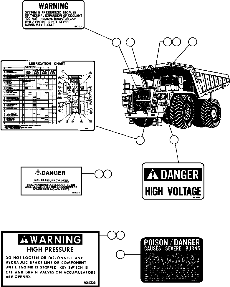 PLATE, TITLE - PROPULSION INTERRUPT WA4900 KOMATSU