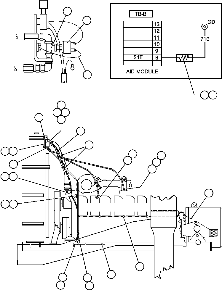 HARNESS, ENGINE YA2854 KOMATSU