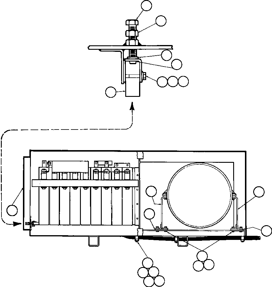 BOX, BLOWN GRID YA3077 KOMATSU