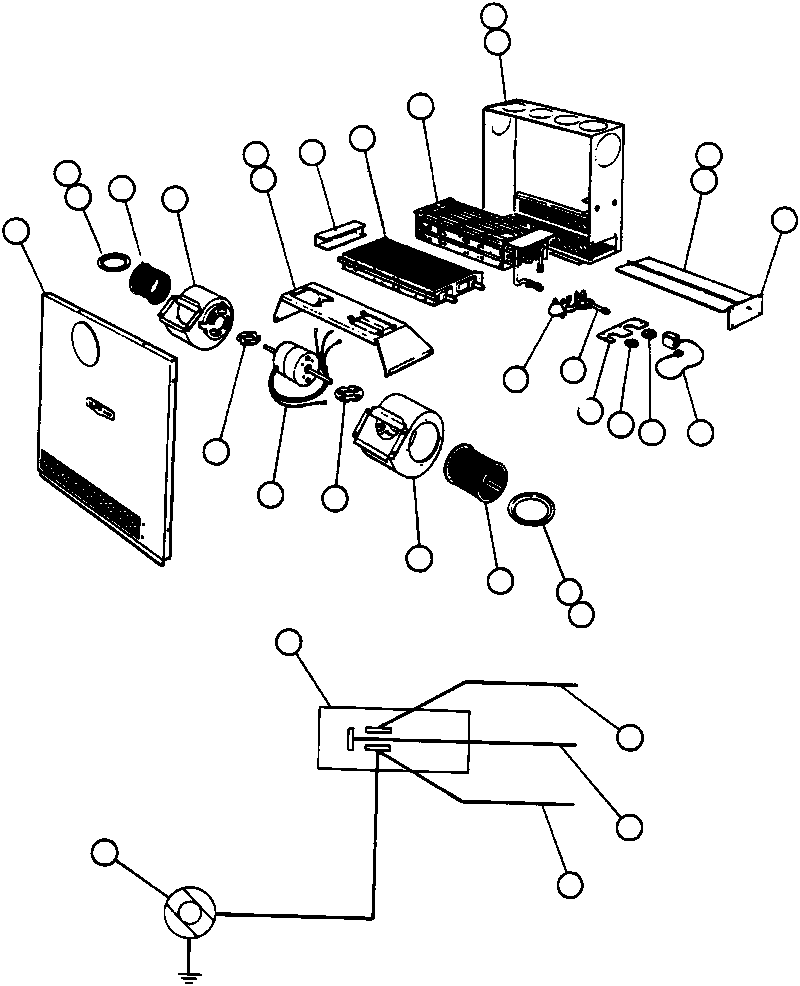 HEATER ASSEMBLY (SEE INDEX) PB5842 KOMATSU