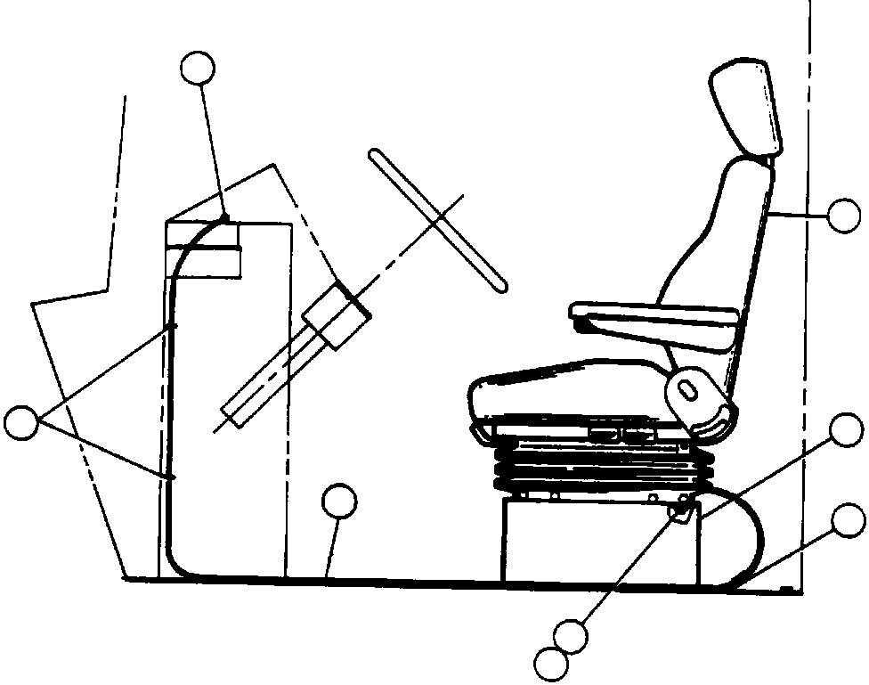 SEAT ASSEMBLY (SEE INDEX) PB5427 KOMATSU
