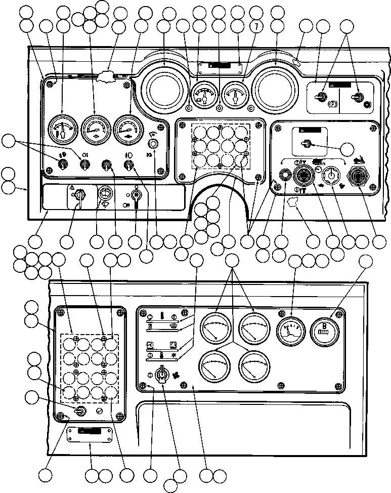 HARNESS (HIGH BEAM INDICATOR - HOURMETER) YA1713 KOMATSU