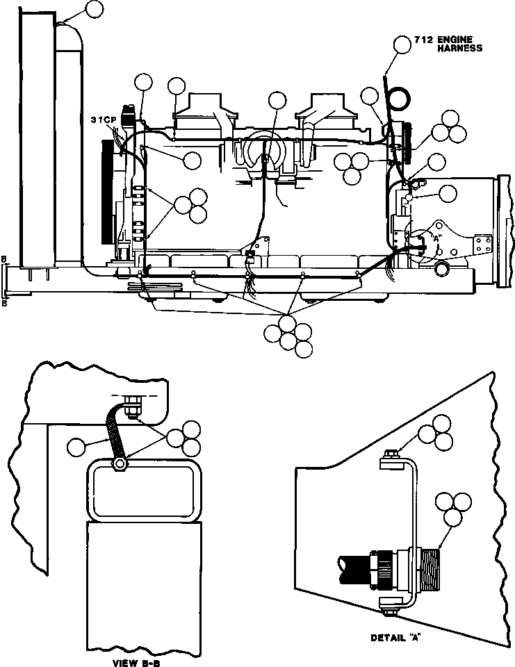 HARNESS, ENGINE YA2179 KOMATSU