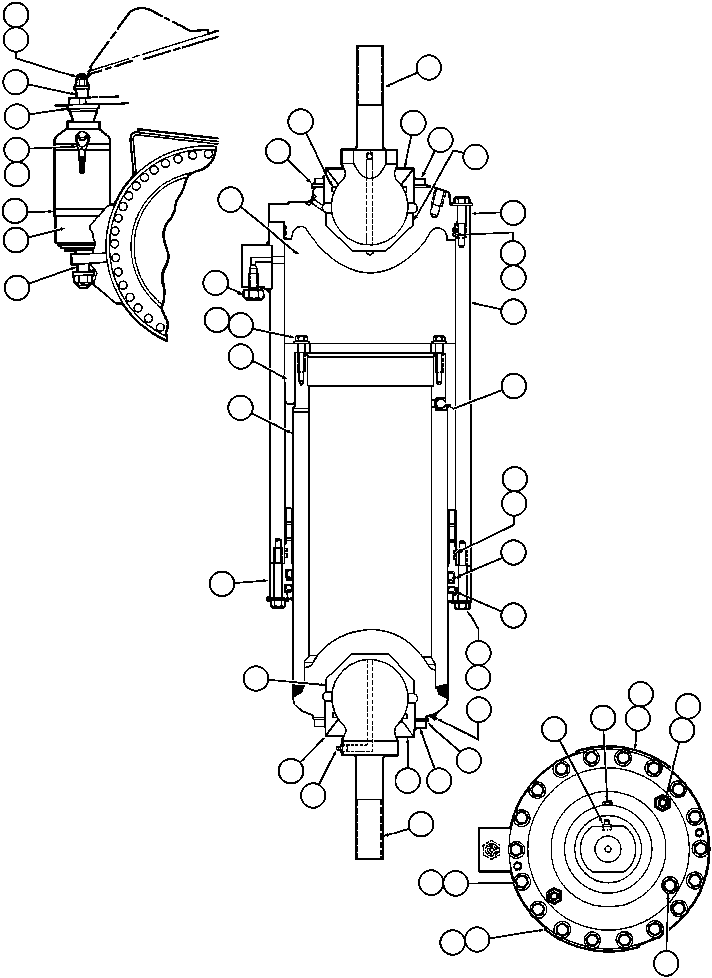 REAR SUSPENSION ASSEMBLY EG1639 KOMATSU