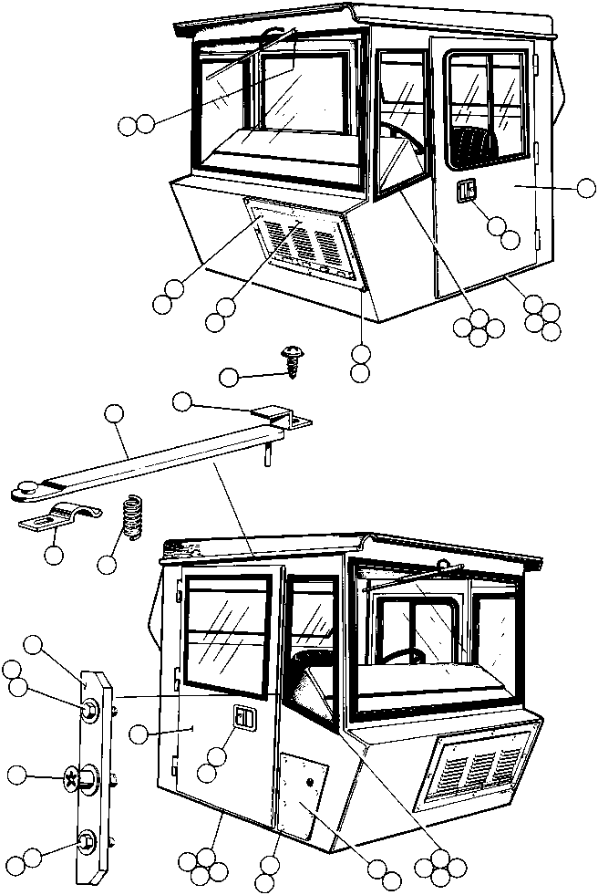 DOOR ASSEMBLY - R.H. - (SEE FIG 35065) BF3649 KOMATSU