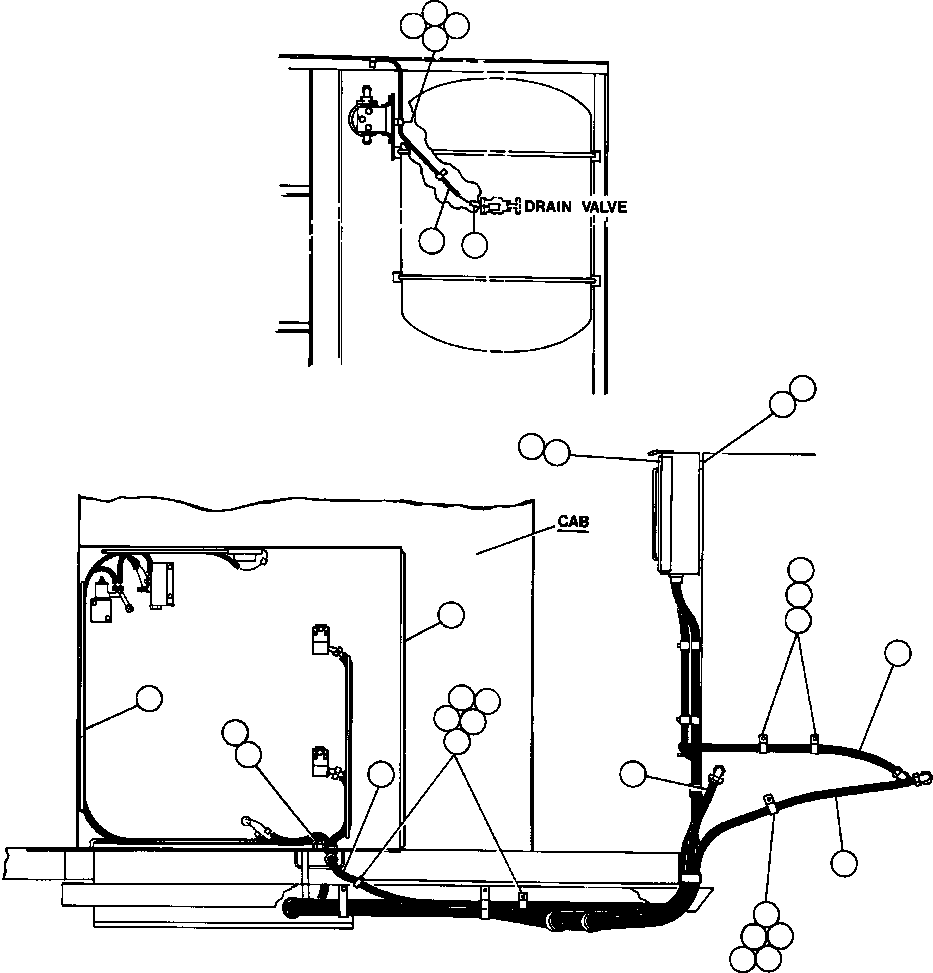 HARNESS (JUNCTION BOX TO HYD CABINET) YA2558 KOMATSU