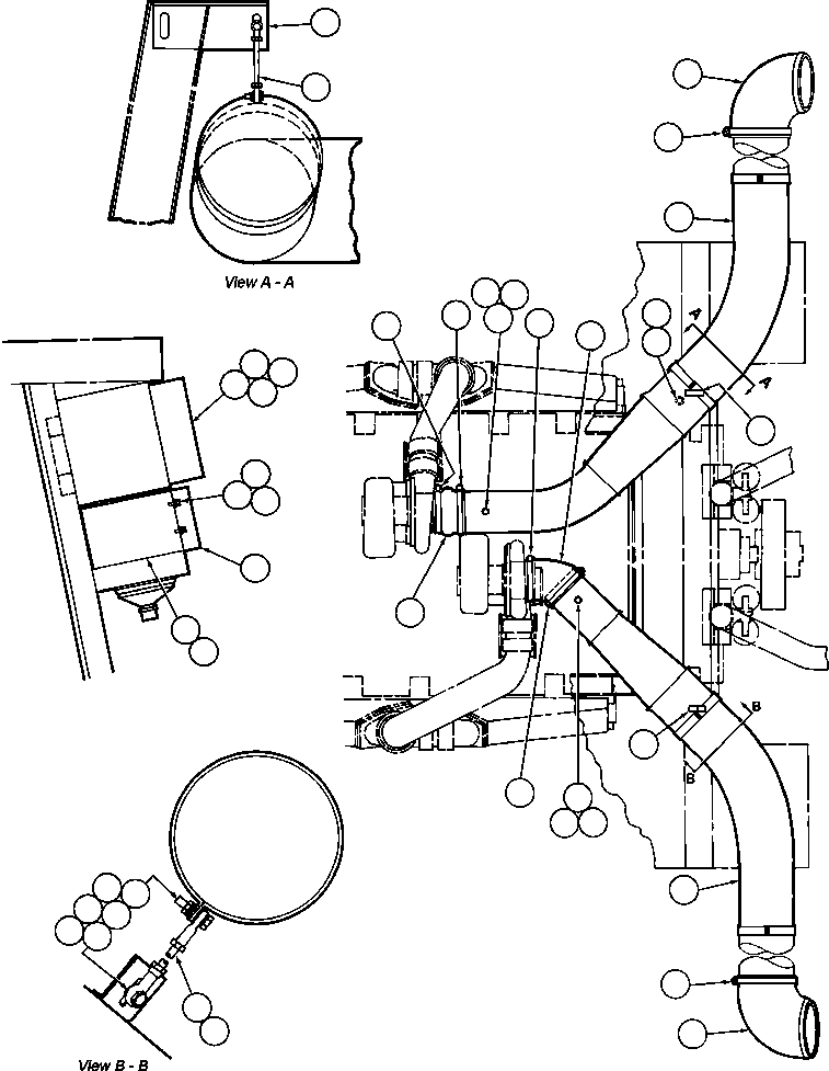 TUBE - R.H. TZ6818 KOMATSU