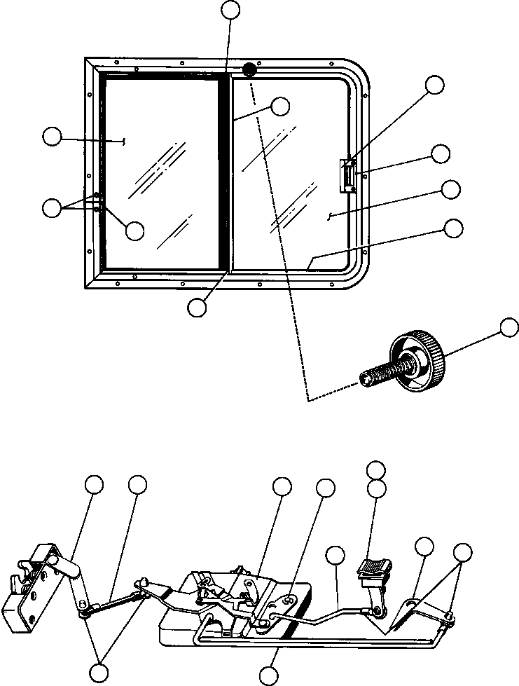 LATCH - R.H VE6017 KOMATSU