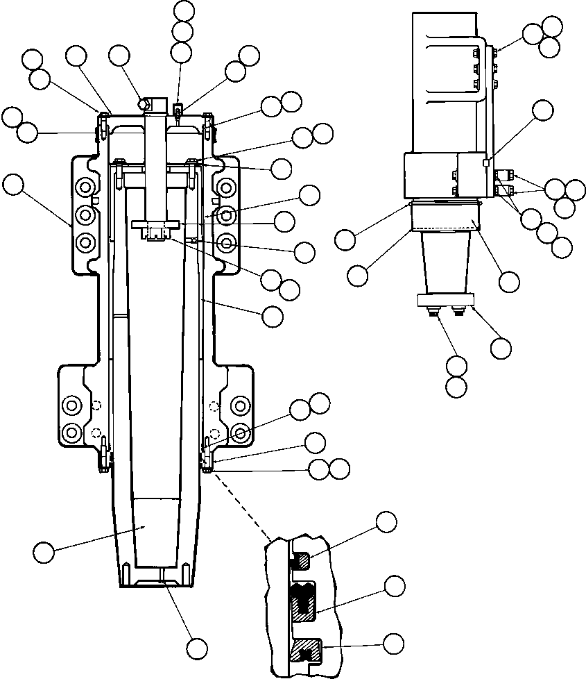 (4) INCLUDED IN AK0532 SUSPENSION UPGRADE RESEAL KIT. AK0532 KOMATSU