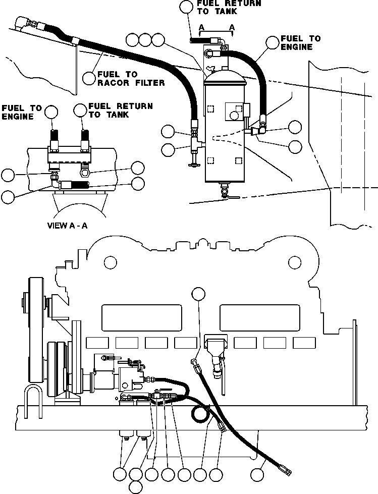 HOSE (FUEL SUPPLY) HA6401 KOMATSU