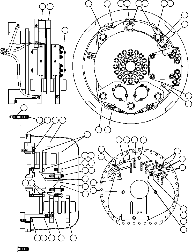 NOTE: (1) INCLUDED IN AK0175 DISC & BUSHING KIT. AK0175 KOMATSU