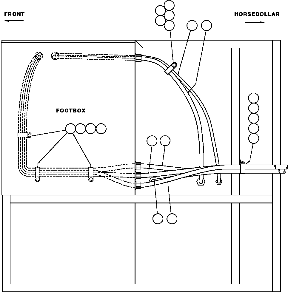 HARNESS, SHIFT CONSOLE ED5807 KOMATSU
