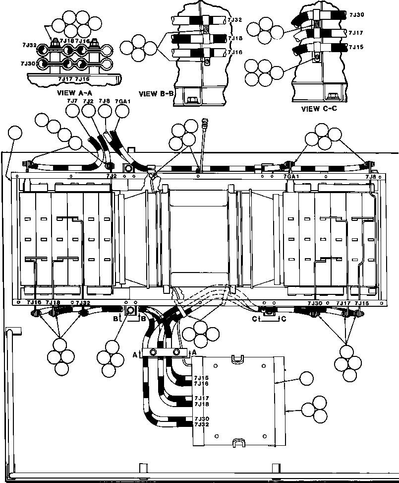 Кабель - 7J8 (BLOWN GRID TO CONTROL CABINET) CH2004 KOMATSU