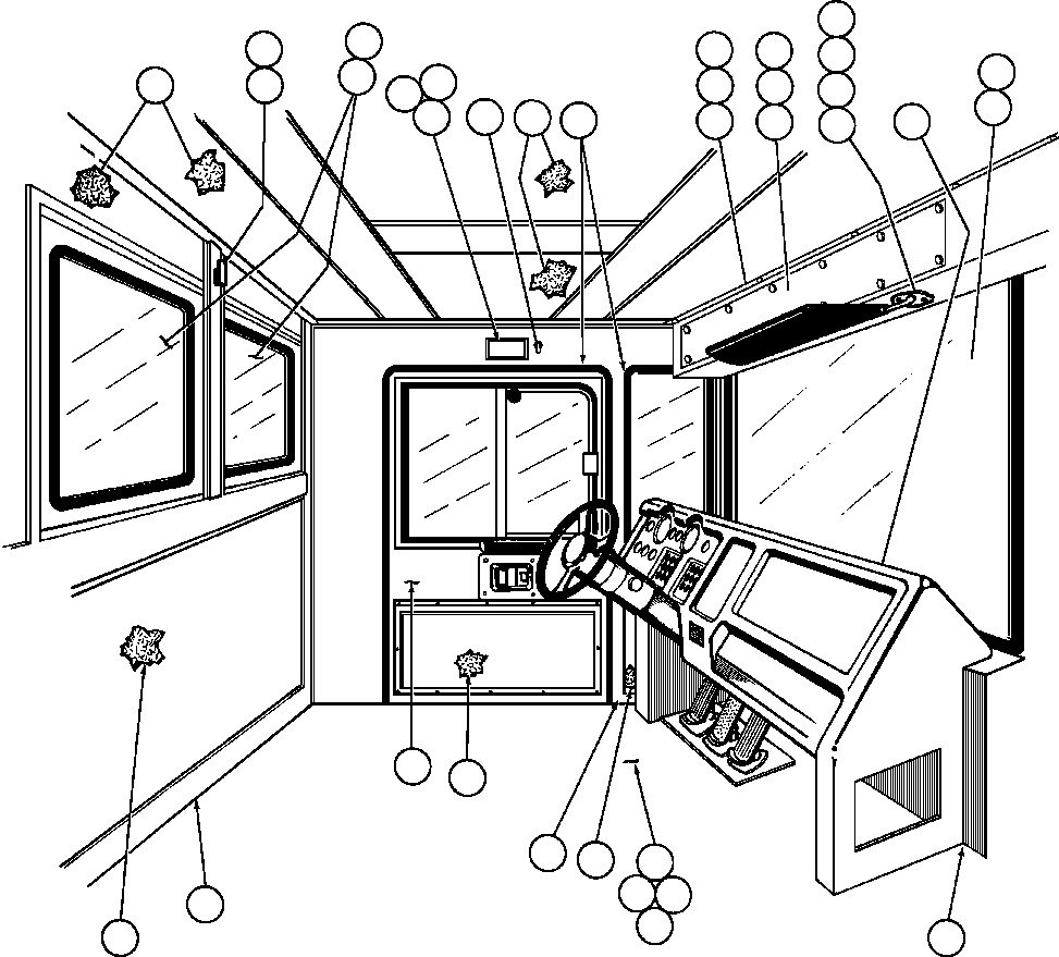 NOTE: (1) INCLUDED IN VE8069 BELTING KIT. VE8069 KOMATSU