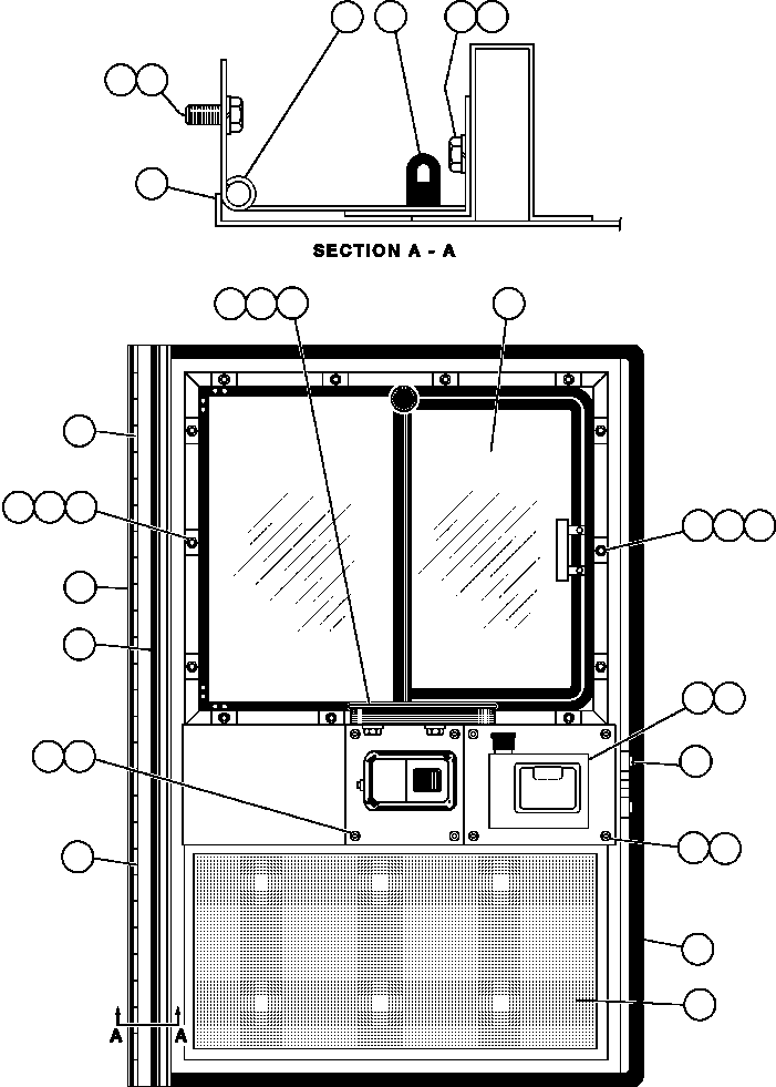 NOTE: (1) INCLUDED IN RK2154 INSULATION KIT. RK2154 KOMATSU