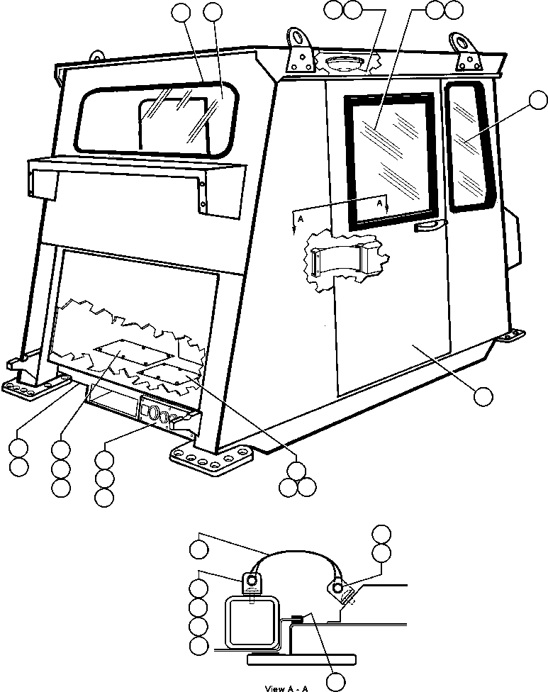 Дверь в сборе - R.H. (SEE FIG 60238) SM2749 KOMATSU