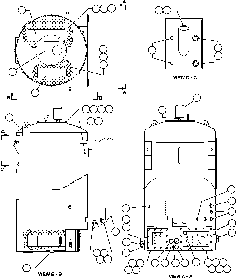 TANK, HYDRAULIC EC0575 KOMATSU