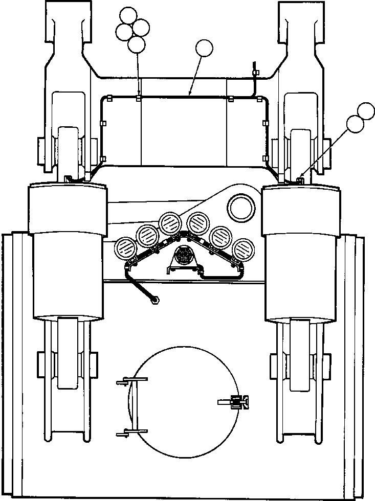 HARNESS (FROM LH & RH SUSPENSIONS TO PLCP PANEL) EF8491 KOMATSU