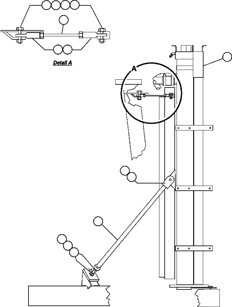 SUPPORT, RADIATOR EF2986 KOMATSU