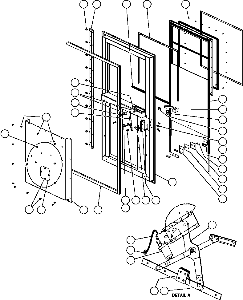 FRAME, DOOR - R.H. SM2423 KOMATSU