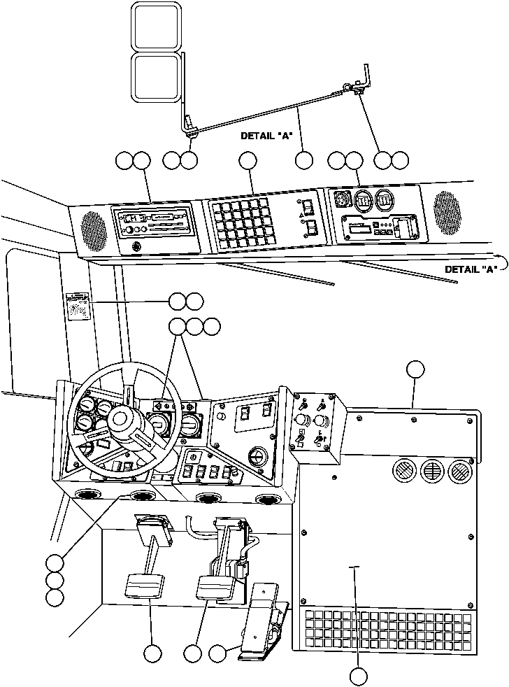 CHART, GRADE SPEED (R.H. INSIDE OF CAB) (5) WB2617 KOMATSU