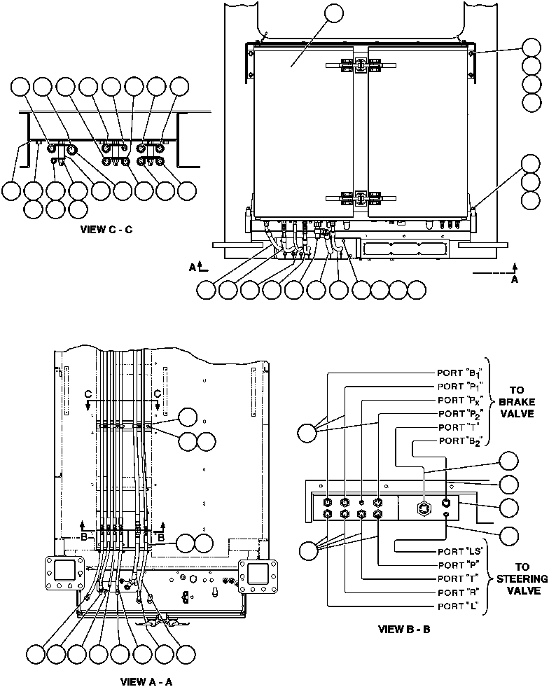 BRAKE CABINET ASSEMBLY (SEE INDEX) (1) EH2983 KOMATSU