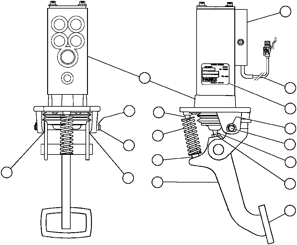 BRAKE VALVE SUB-ASSEMBLY (SEE INDEX) BF4333 KOMATSU