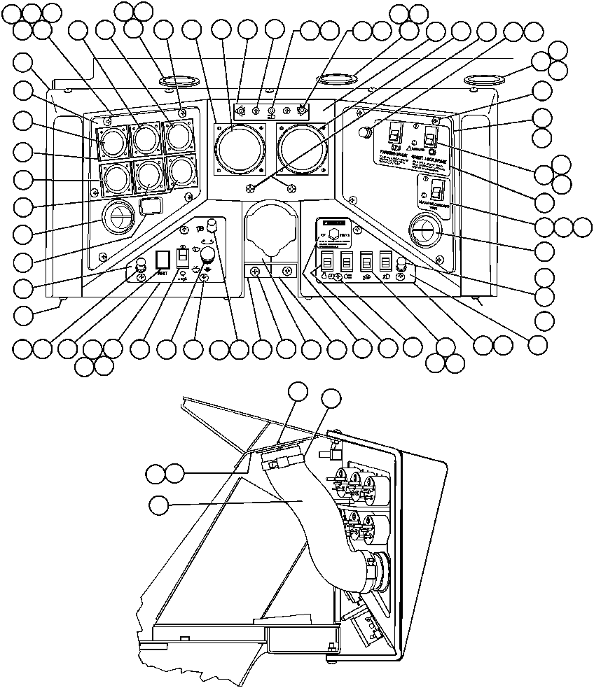 SWITCH, ROCKER (LEAKAGE TEST) PC0121 KOMATSU