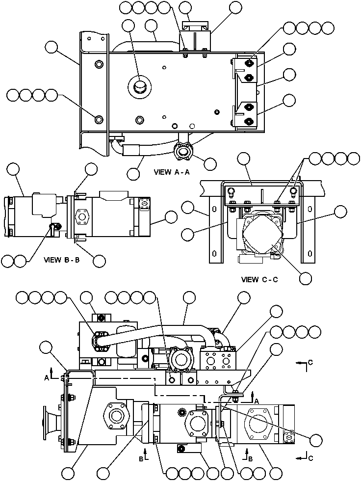 MOUNT, PUMP & VALVE EG7725 KOMATSU