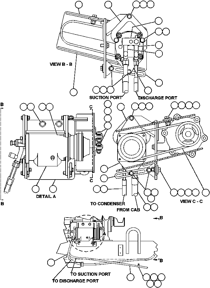 Клиновой ремень PC0304 KOMATSU