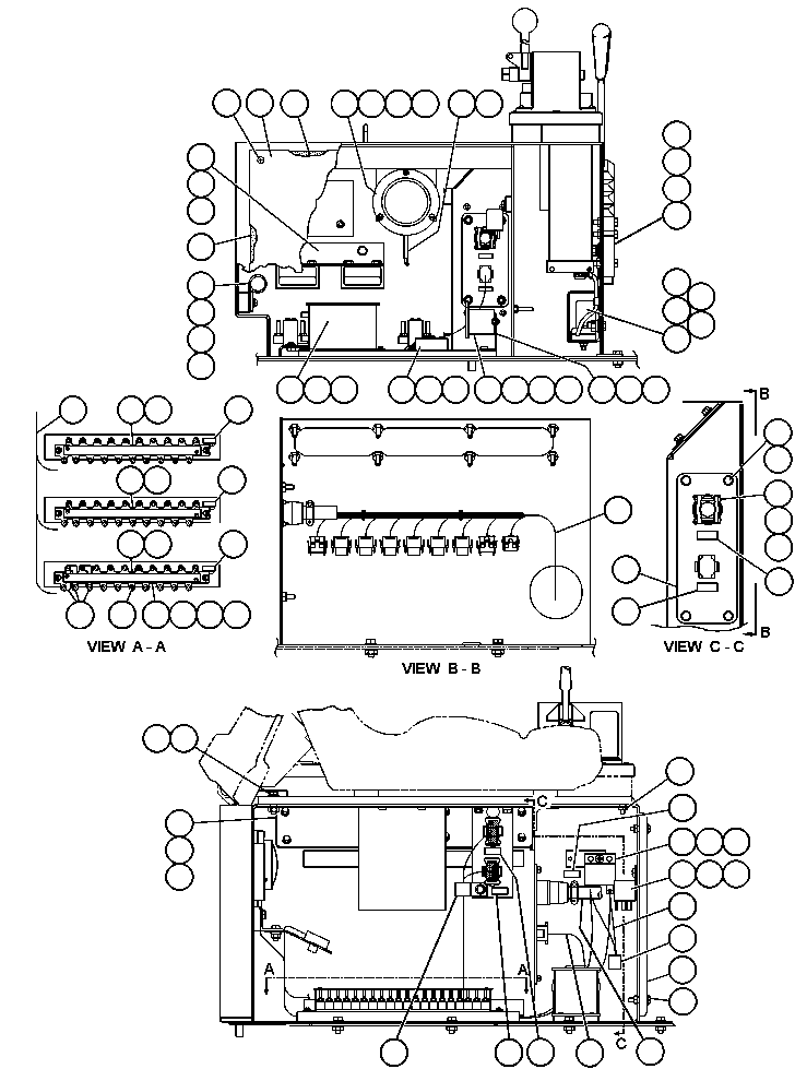 HARNESS, BUDDY SEAT TROLLEY EF9763 KOMATSU
