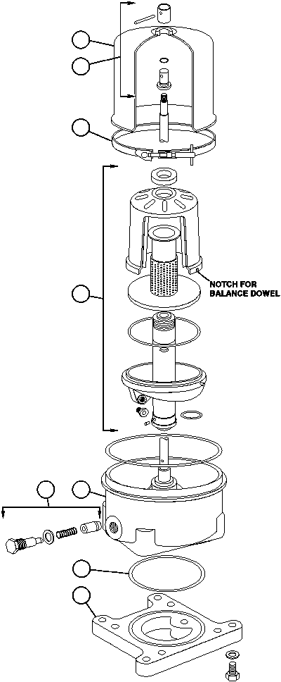 BASE WITH SPINDLE ASSEMBLY BF4560 KOMATSU