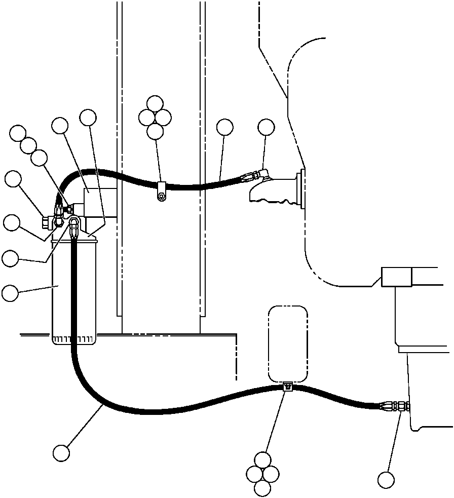 Угольник - 90 DEG WB0287 KOMATSU
