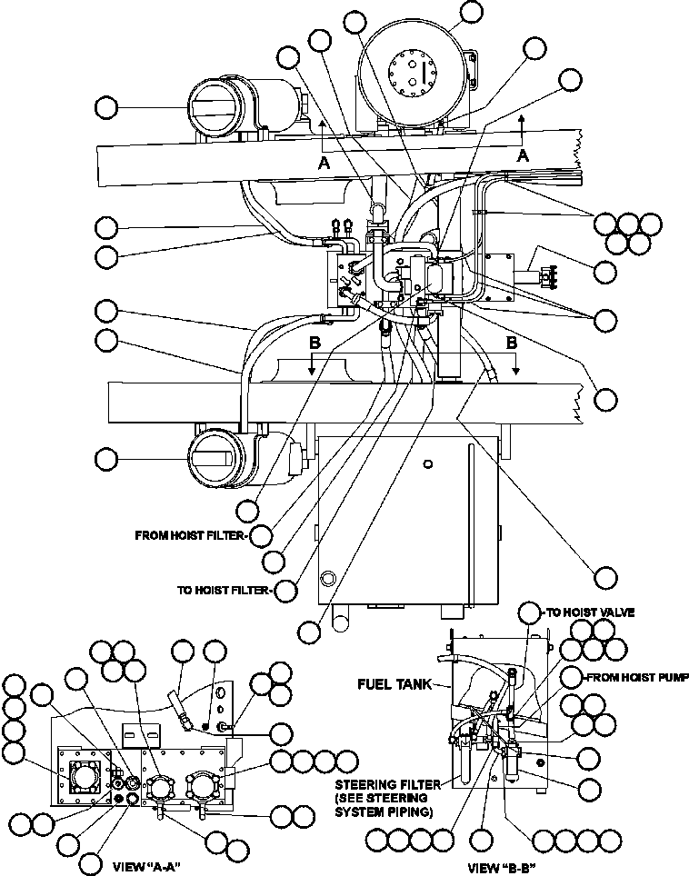 HOIST PUMP MODULE (SEE FIG 55386 & 55388)(1) EG9919 KOMATSU