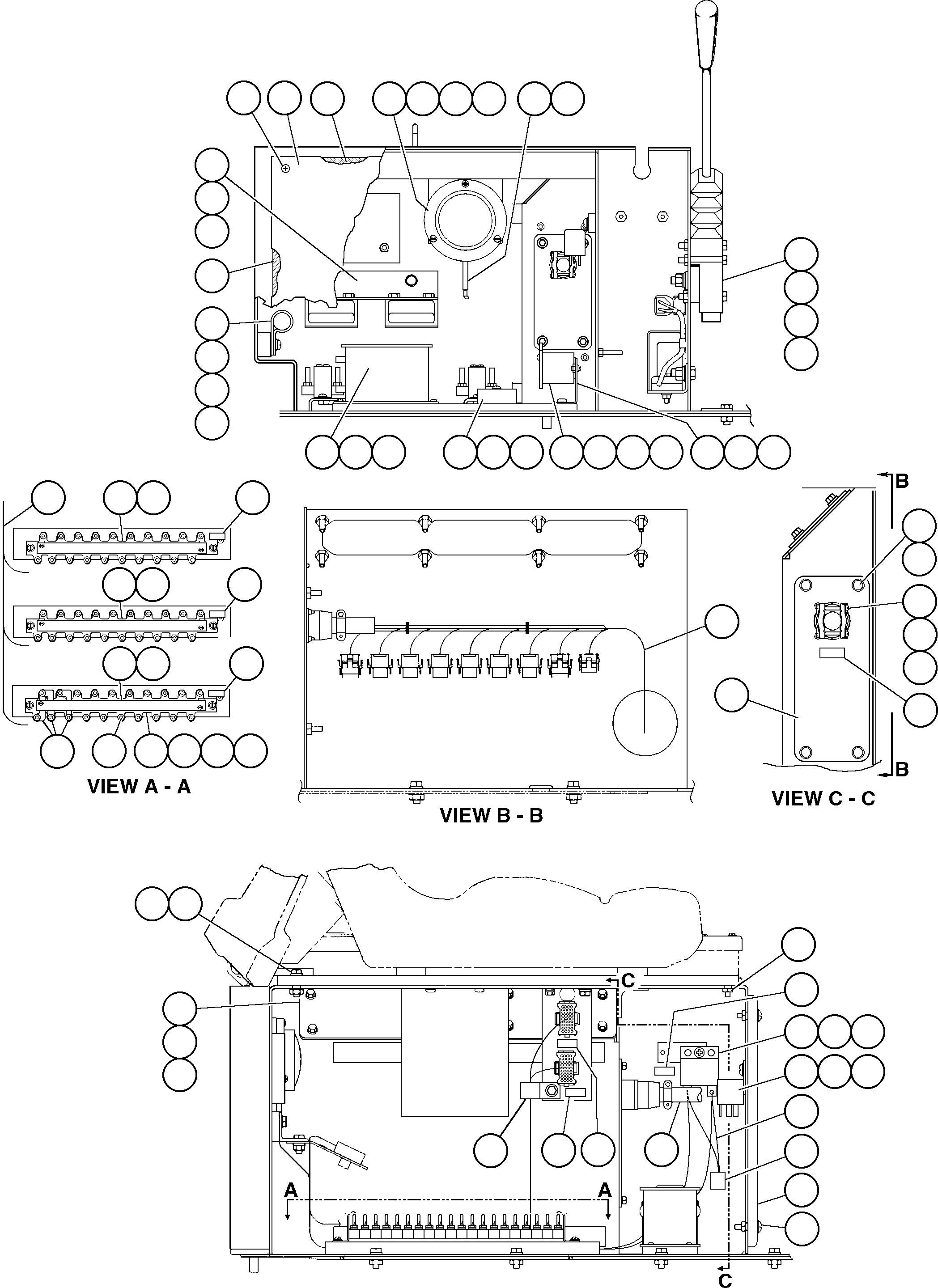 HARNESS, BUDDY SEAT INTERNAL EG7494 KOMATSU