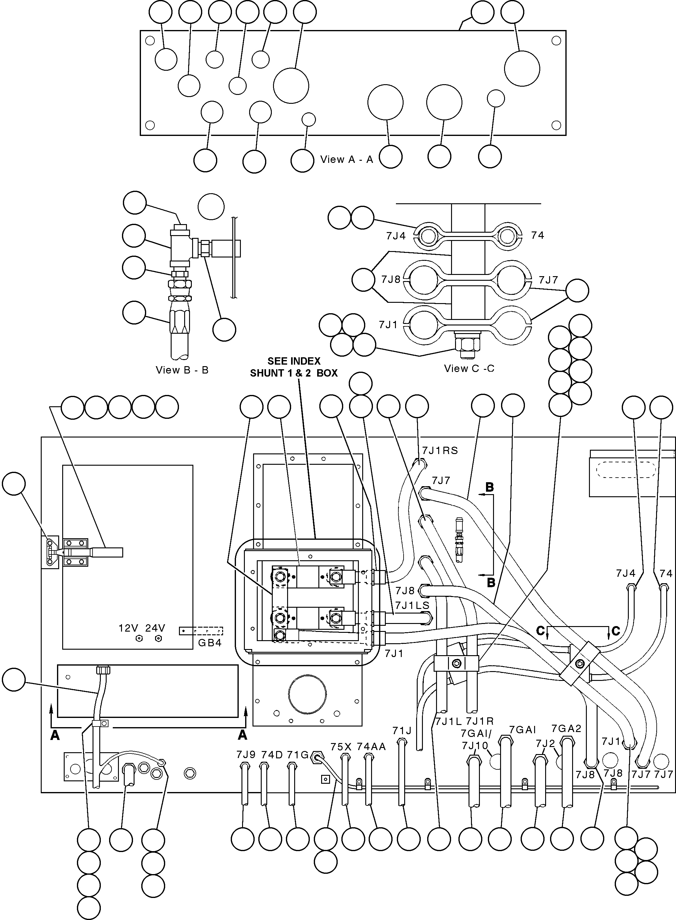 HARNESS - (TO ALTERNATOR (ESS)/ENGINE CONTROL) YA2326 KOMATSU