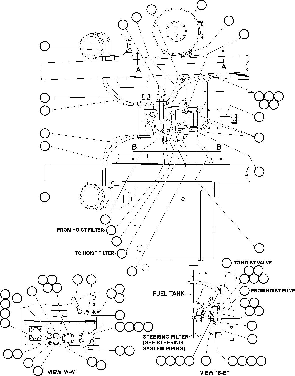 HOIST PUMP MODULE (SEE FIG 55386 & 55388) (1) EH3988 KOMATSU