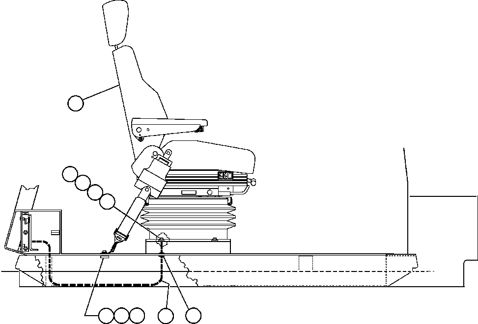 SEAT ASSEMBLY (SEE INDEX) PB8649 KOMATSU