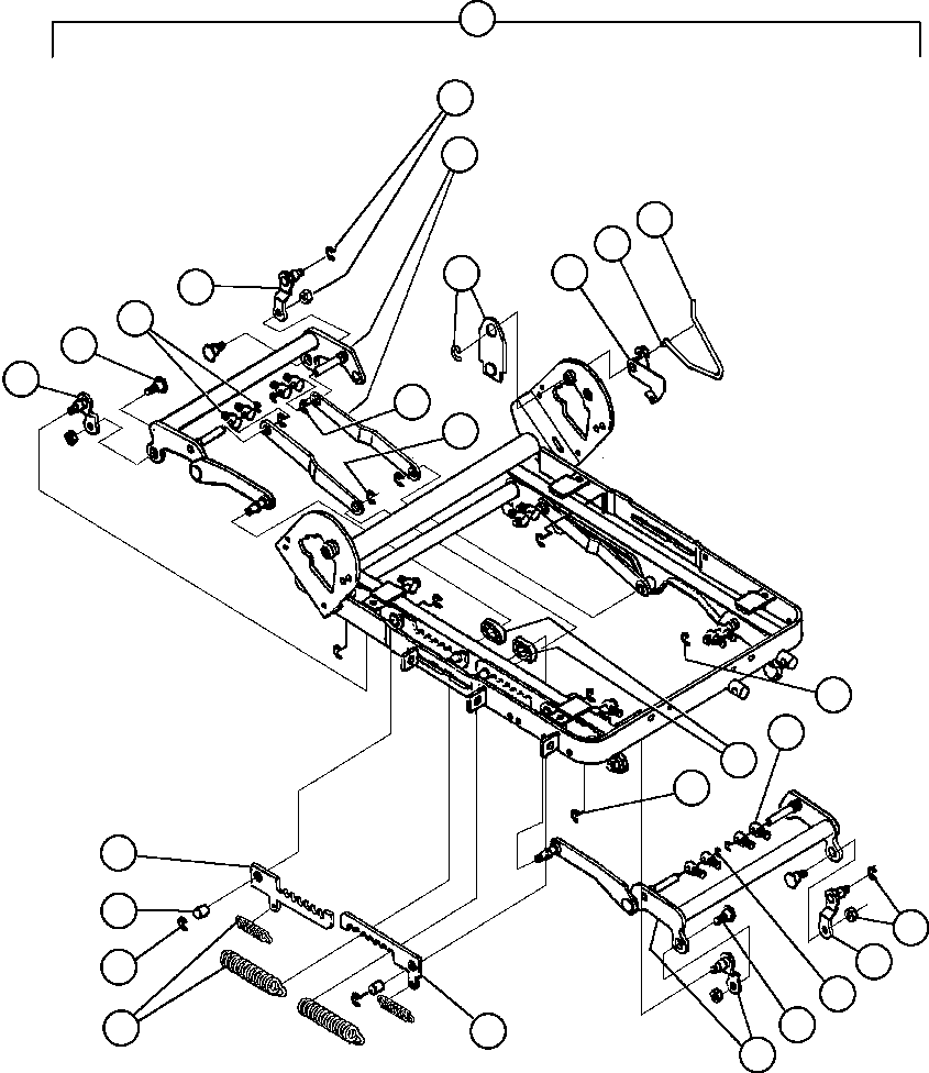 LEVER, BACKREST BF0451 KOMATSU