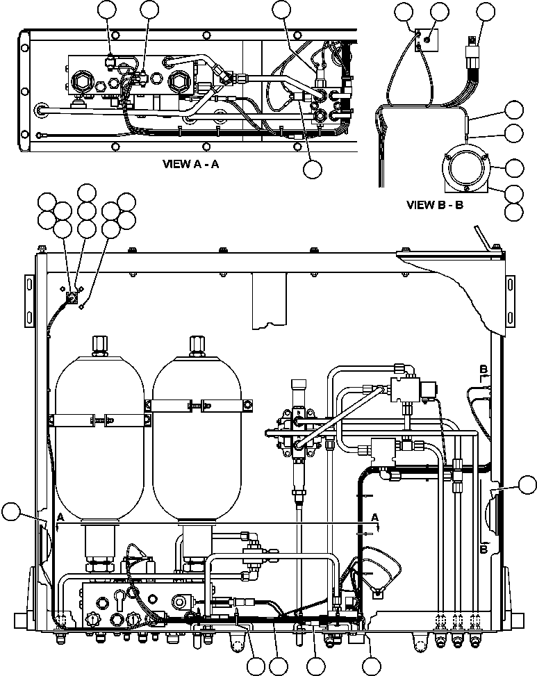HARNESS, FLUID COMPARTMENT (BRAKE CABINET) EH6009 KOMATSU