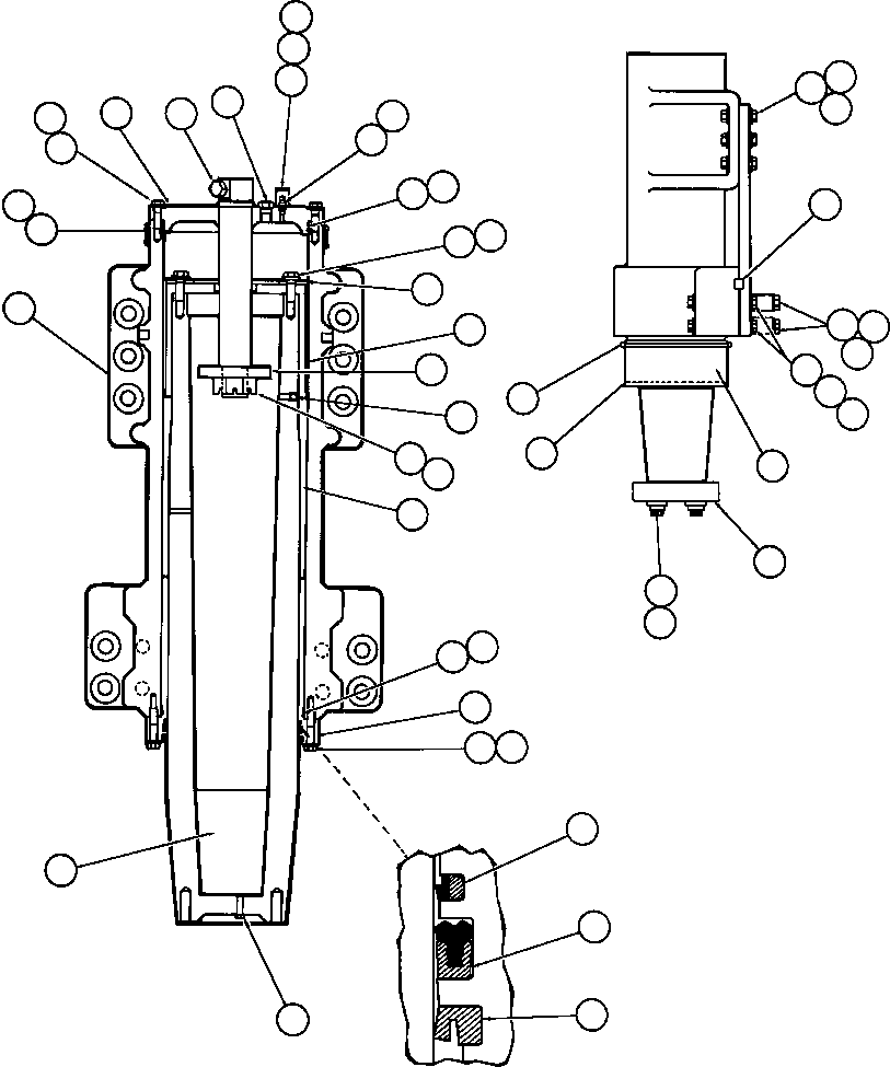 FRONT SUSPENSION ASSM - 13" EG5025 KOMATSU