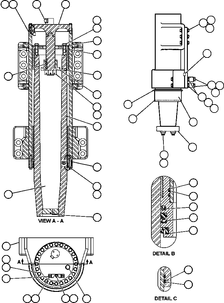 FRONT SUSPENSION ASSEMBLY - 13" EH7338 KOMATSU