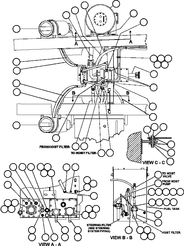 HOIST PUMP MODULE (SEE FIG 55484 & 55517) (1) EJ1023 KOMATSU