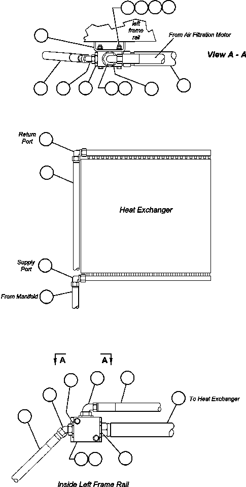 HOSE (TO HEAT EXCHANGER FROM MANIFOLD) HA7462 KOMATSU