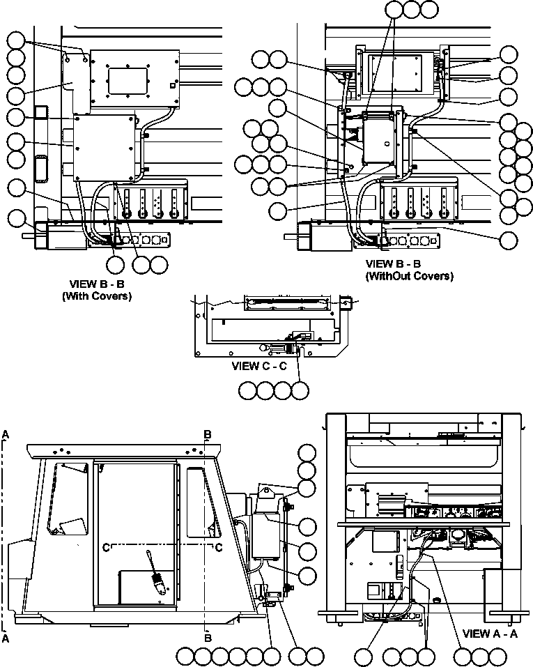 HARNESS, PLM III CAB / JUNCTION BOX EJ1553 KOMATSU