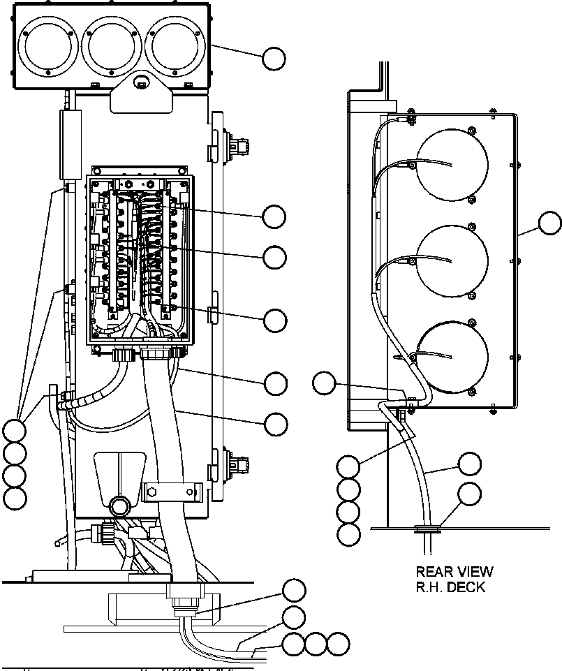 HARNESS, L.H. LIGHTS EJ9259 KOMATSU