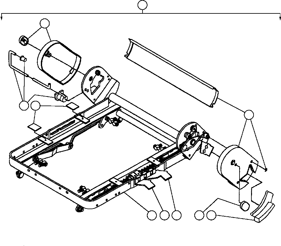 FRAME, SEAT LA0345 KOMATSU