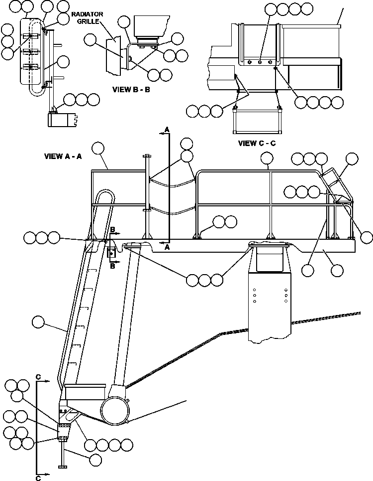 DECK - L.H. EK1361 KOMATSU
