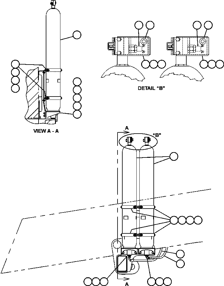 ACCUMULATOR ASSEMBLY (SEE INDEX) PC1338 KOMATSU